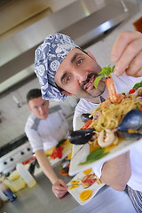 Image showing chef preparing food