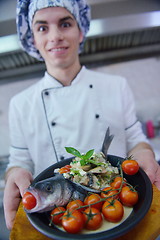 Image showing chef preparing food