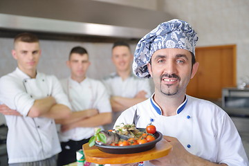 Image showing chef preparing food