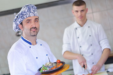 Image showing chef preparing food