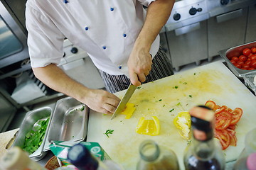 Image showing chef preparing food