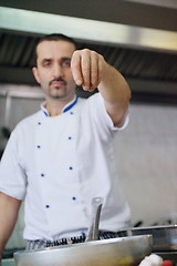 Image showing chef preparing food