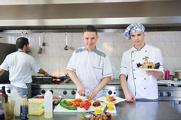 Image showing chef preparing food