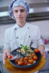 Image showing chef preparing food