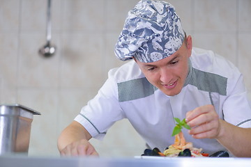 Image showing chef preparing food