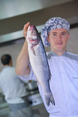 Image showing chef preparing food