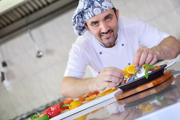 Image showing chef preparing food