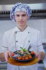 Image showing chef preparing food