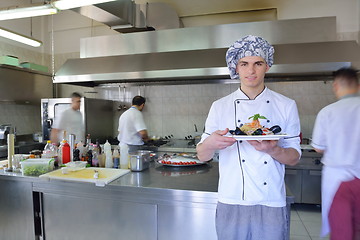 Image showing chef preparing food