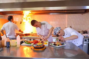 Image showing chef preparing food