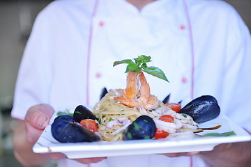 Image showing chef preparing food