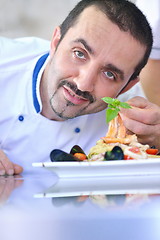 Image showing chef preparing food