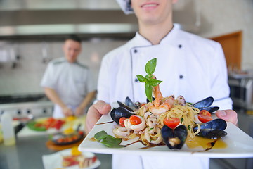 Image showing chef preparing food