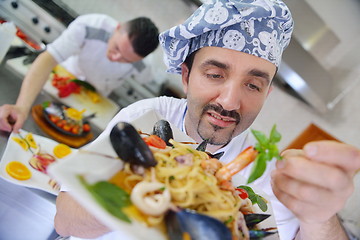 Image showing chef preparing food