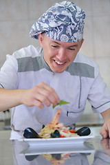 Image showing chef preparing food