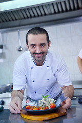 Image showing chef preparing food