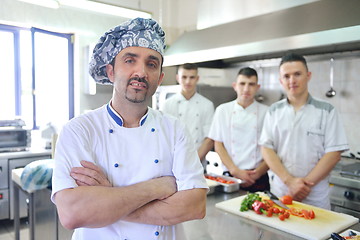 Image showing chef preparing food