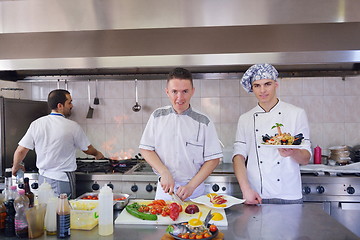 Image showing chef preparing food