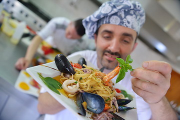 Image showing chef preparing food