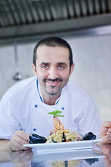 Image showing chef preparing food