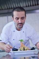 Image showing chef preparing food