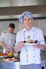 Image showing chef preparing food