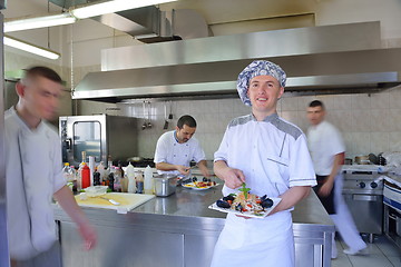 Image showing chef preparing food