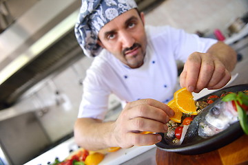 Image showing chef preparing food