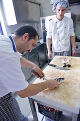 Image showing chef preparing food