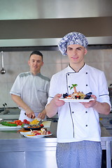 Image showing chef preparing food