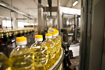 Image showing Factory for the production of edible oils. Shallow DOFF.