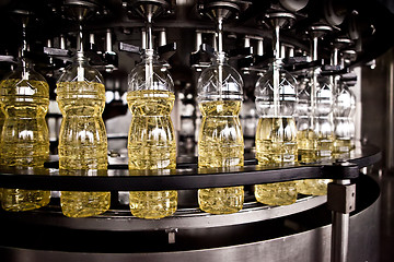 Image showing Factory for the production of edible oils. Shallow DOFF.