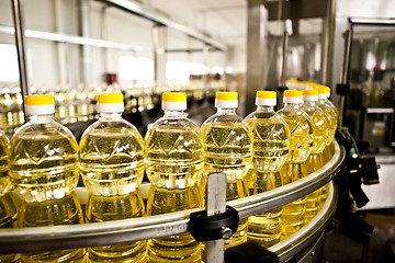 Image showing Factory for the production of edible oils. Shallow DOFF.