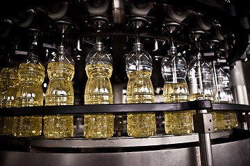 Image showing Factory for the production of edible oils. Shallow DOFF.