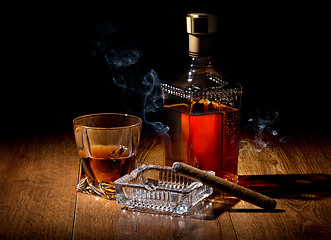 Image showing Brandy on table