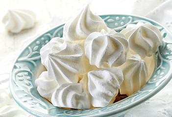 Image showing bowl of meringue cookies