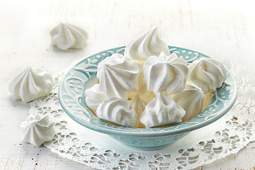 Image showing bowl of meringue cookies