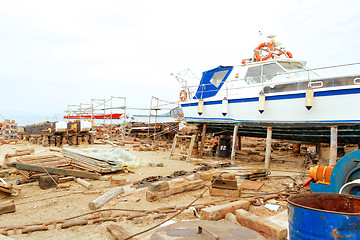 Image showing Ship on the coast