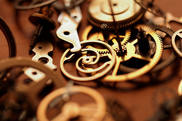 Image showing Small parts of clock