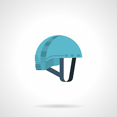 Image showing Flat color icon for climbing helmet