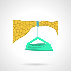 Image showing Flat color icon for dangle camp