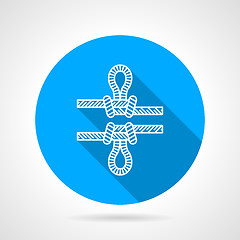 Image showing Flat color icon for rope knot