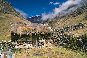 Image showing Hut in Andes