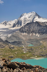 Image showing Scenic mountains in Kyrgyzstan