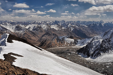 Image showing Mountain peaks in Tajikistan