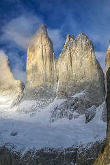 Image showing Torres del Paine pinnacles