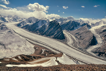 Image showing Fedchenko glacier in Tajikistan