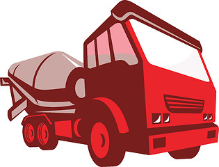 Image showing Cement Truck Lorry Retro Style