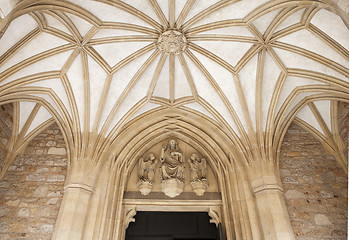 Image showing Entrance to St. Peter and Paul Cathedral in Brno