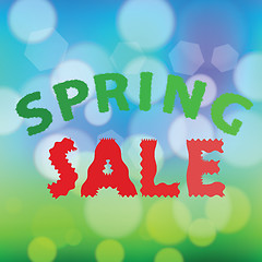 Image showing spring sale background